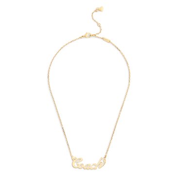 Coach Nameplate Short Pendent Necklace