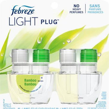 Febreze Light Plug-in Scented Oil Refill, Bamboo