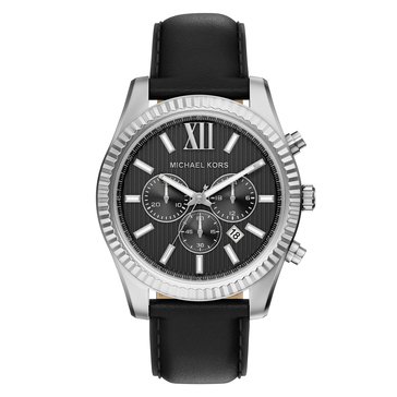 Michael Kors Men's Lexington Chrono Leather Strap Watch