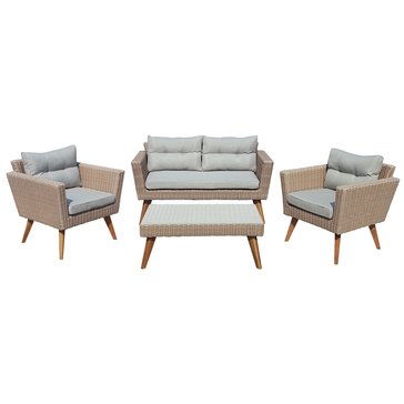 Harbor Home Marina 4-Piece Wicker Sofa Chat Set