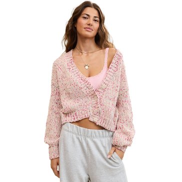 Aerie Women's Speckled Cropped Cardigan Sweater