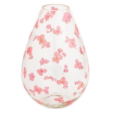 Mud Pie Large Pressed Flower Vase