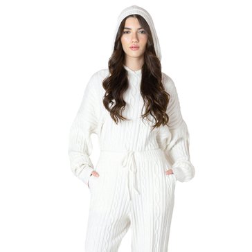 Dex Women's Hooded Cable Sweater