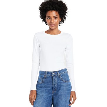 Old Navy Women's Long Sleeve Snug Crewneck Top