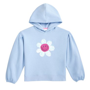 Liberty & Valor Big Girls' Sequin Flower Hoodie