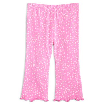 Wanderling Baby Girls' Mini Hearts Flare Pants