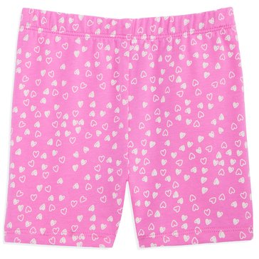 Wanderling Baby Girls' Mini Hearts Biker Shorts