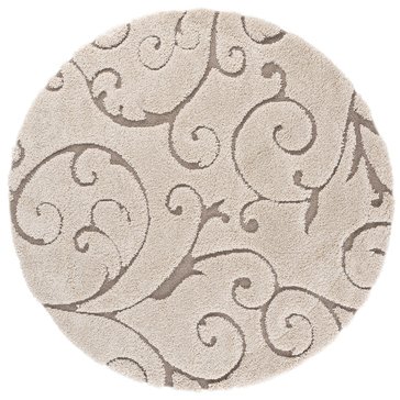 Safavieh Florida Vine Shag Collection Power Loomed Round Rug