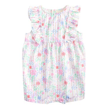 Wanderling Baby Girls' Country Floral Sunsuit