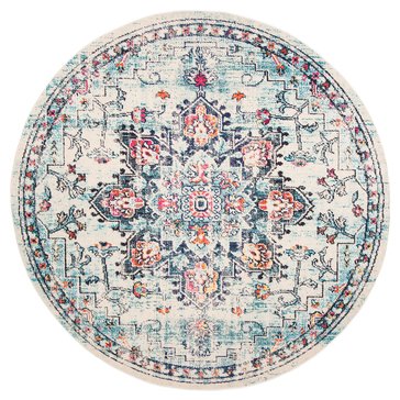 Safavieh Madison Bohemian Collection Power Loomed Round Rug