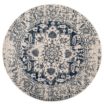 Safavieh Madison Traditional Distressed Collection Power Loomed Round Rug