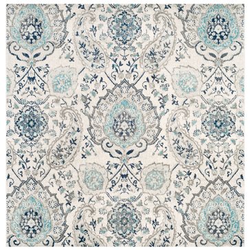 Safavieh Madison Traditional Floral Collection Power Loomed Square Rug