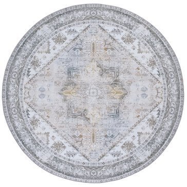 Safavieh Tucson Traditional Distressed Collection Power Loomed Round Rug
