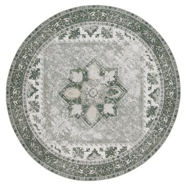 Safavieh Tucson Traditional Distressed Collection Power Loomed Round Rug