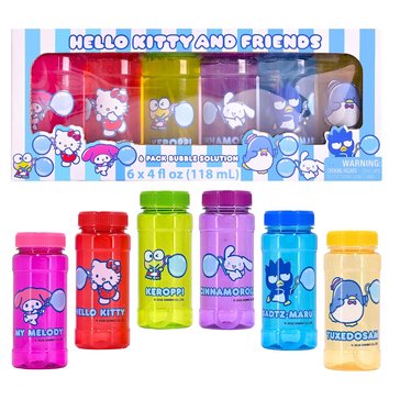Hello Kitty Bubble Bottles 6 Pack