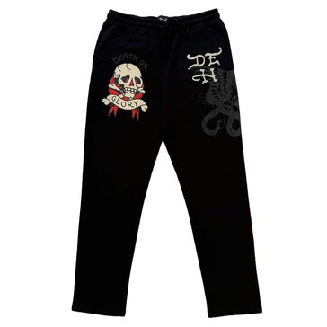 Ed Hardy Men's DG Skull Printed Fleece Sweat Pants