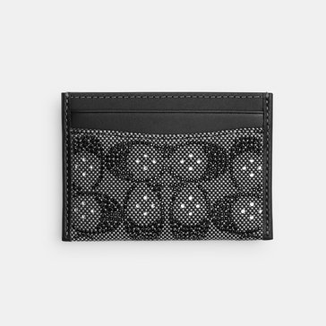 COACH Crystal Signature Jacquard Essential Card Case