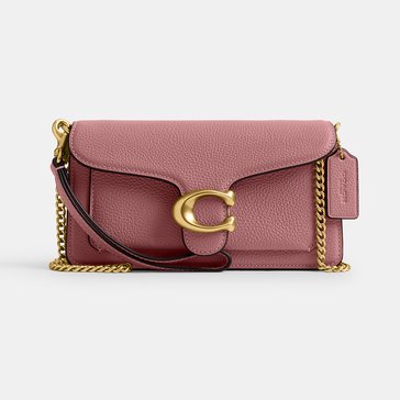 COACH Polished Pebbled Leather Tabby Chain Crossbody 19