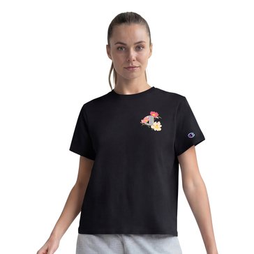 Champion Women's Floral Mesch Graphic Tee