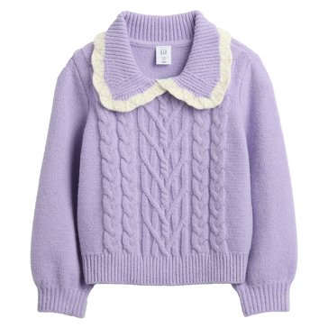 Gap Toddler Girls' Cashsoft Collar Cable Sweater