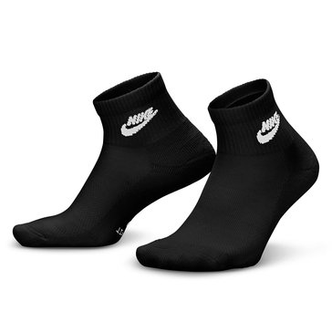 Nike Women's Everyday Elevated Logo Ankle Socks, 3-Pack