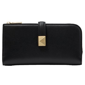 Kate Spade New York Deco Pebbled Leather Zip Slim Wallet