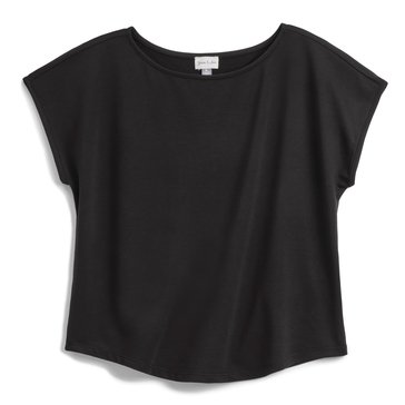 Yarn & Sea Women's Terry Dolman Cropped Tee (Plus Size)