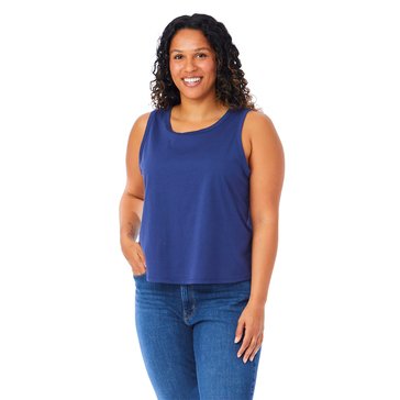 Yarn & Sea Women's Cotton Crew Tank (Plus Size)