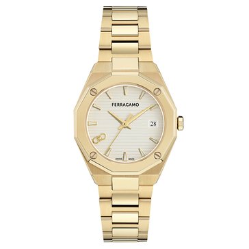 Salvatore Ferragamo Women's Edge Guilloche Dial Bracelet Watch