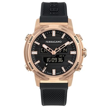 Salvatore Ferragamo Men's Sport Anadigit Digital Dial Strap Watch