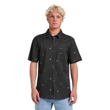 Quiksilver Men's Mini Dimensions Print Classic Woven Shirt