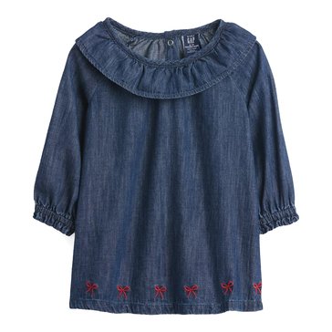 Gap Baby Girls' My First Denim Ruffle Collar Dress Set