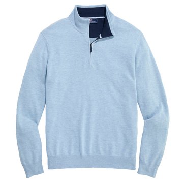 Vineyard Vines Men's Boathouse Tipped Quarter Zip Shirt
