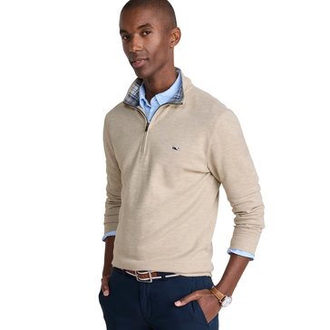 Vineyard Vines Men's Plaid Saltwater Quarter Zip Shirt