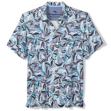Tommy Bahama Men's Blue Lagoon Leaves Shirt