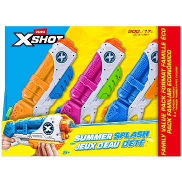 X-Shot Water Warfare 3-Pack Medium Typhoon Thunder Soaker