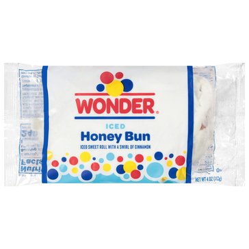 Wonder Iced Honey Bun, 4oz