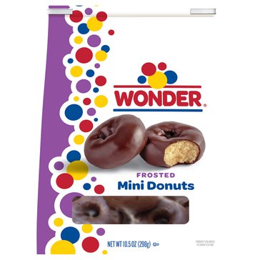 Wonder Choclate Frosted Mini Donuts, 10.5oz