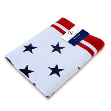 Harbor Home American Flag Beach Towel