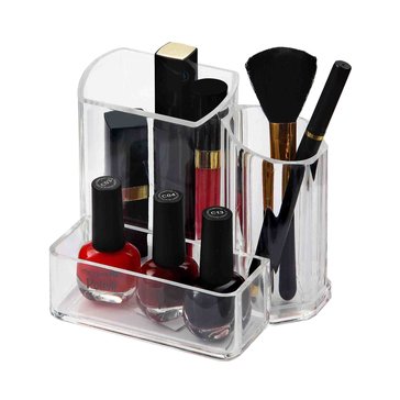 Home Basics Acrylic Makeup Brush Holder