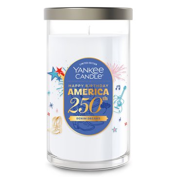 Yankee Candle Denim Dreams Medium Pillar
