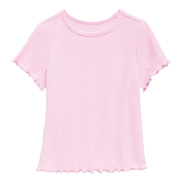 Old Navy Toddler Girls' Short Sleeve Ribbed Lettuce Tee