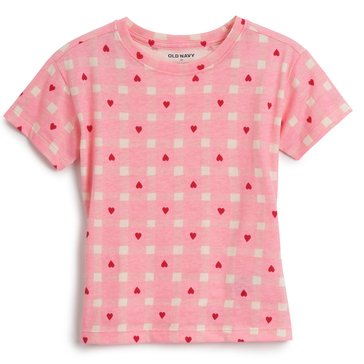 Old Navy Toddler Girls' Short Sleeve Jersey Print Hot Tropix Tee