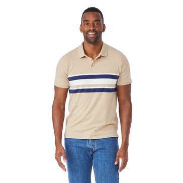 Eight Bells Men's Short Sleeve Striped Polo