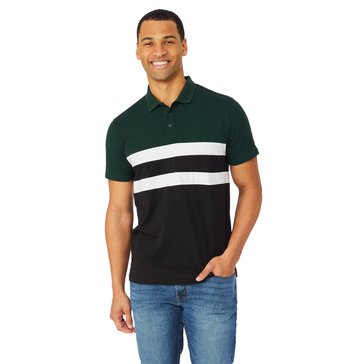 Eight Bells Men's Short Sleeve Striped Polo