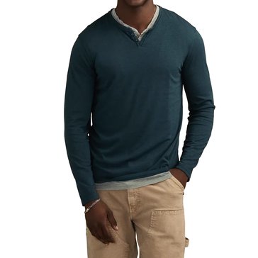 Lucky Brand Men's Venice Burnout Long Sleeve Shirt