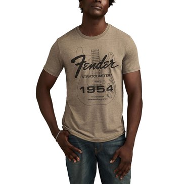 Lucky Brand Men's Fender Stratocaster Graphic Tee