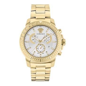 Versace Men's New Chrono Sunray Bracelet Watch