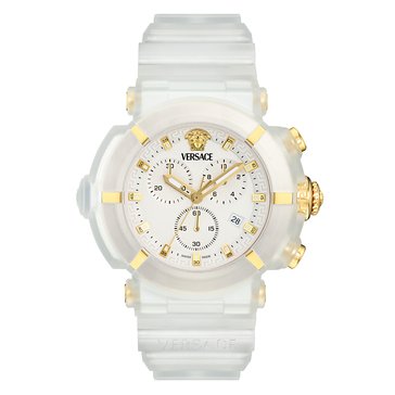 Versace Men's Real Active Chrono Matte Dial Strap Watch