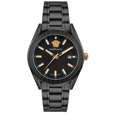 Versace Men's V-Code Guilloche Dial Bracelet Watch